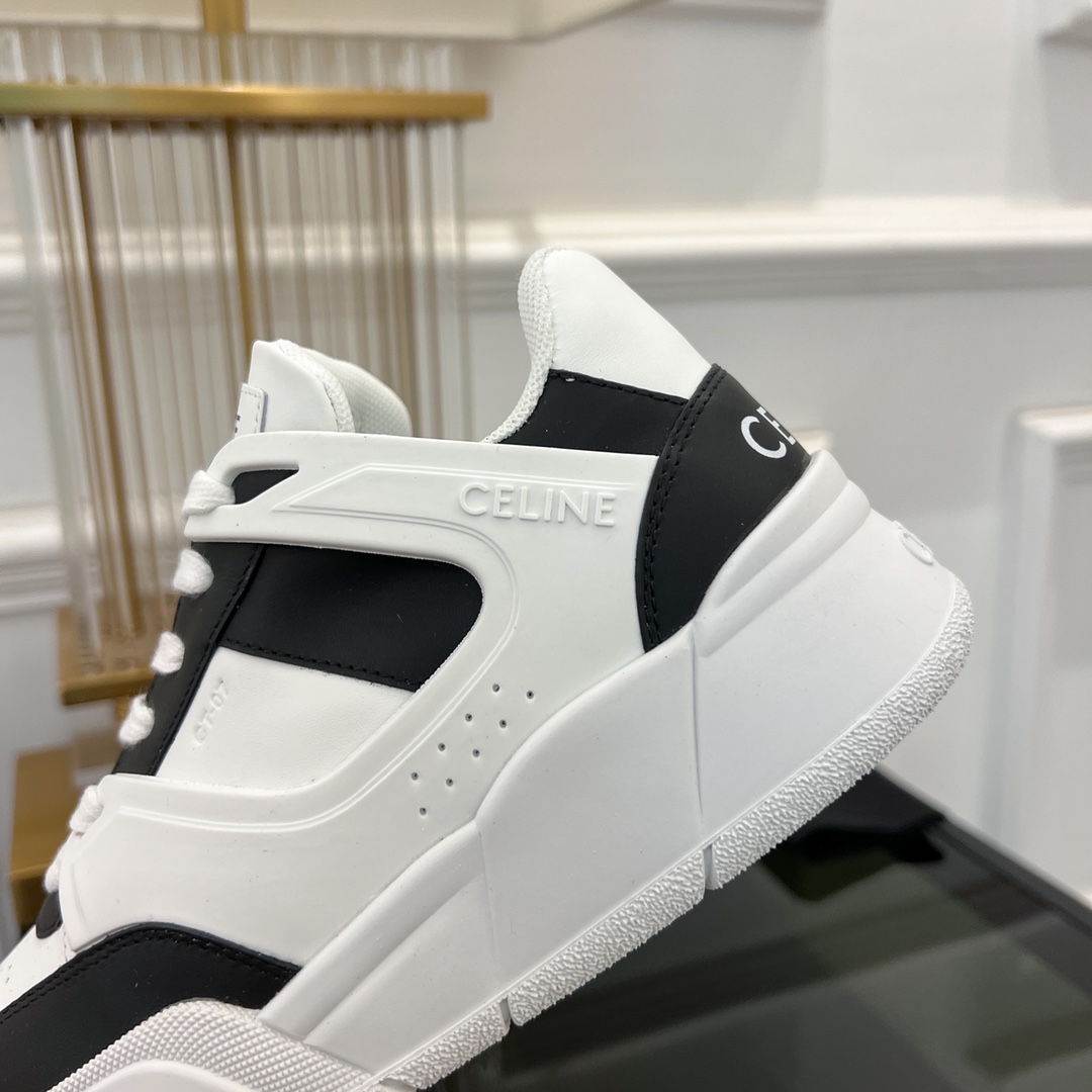 Celine CT-07 Celine Trainer Low Lace-up Sneaker In Calfskin - 