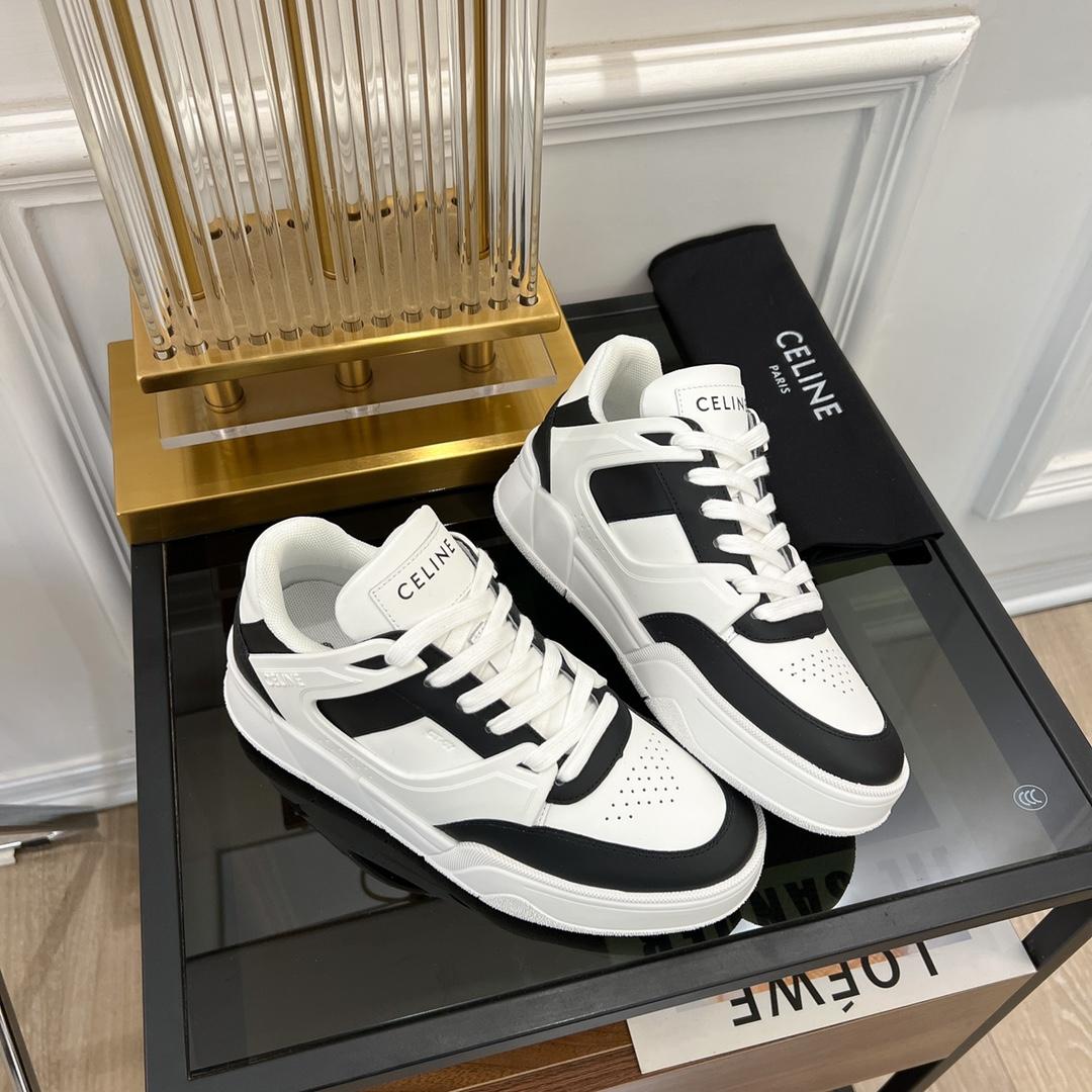 Celine CT-07 Celine Trainer Low Lace-up Sneaker In Calfskin - 