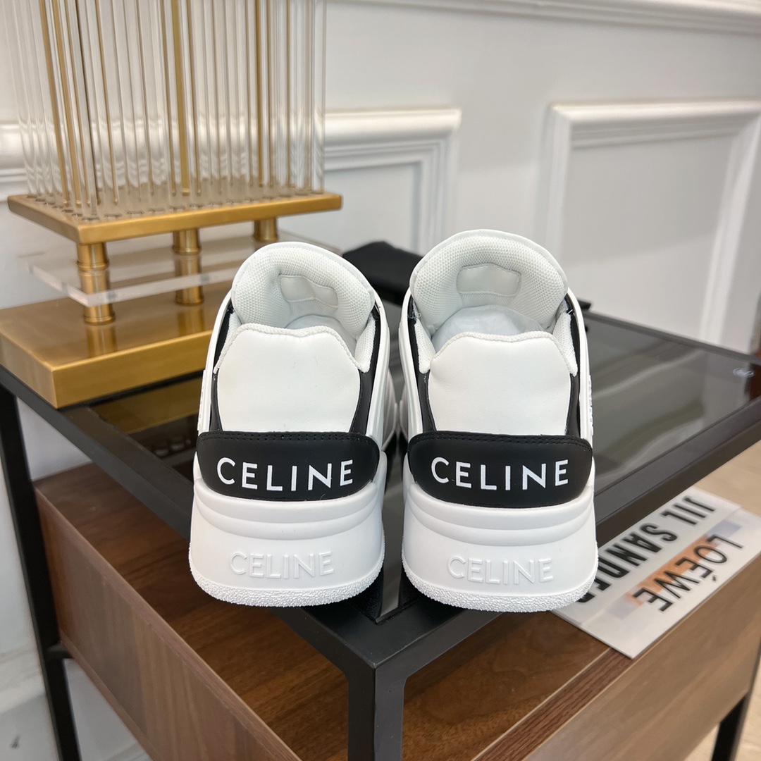 Celine CT-07 Celine Trainer Low Lace-up Sneaker In Calfskin - 