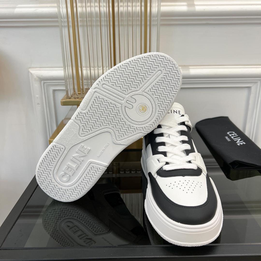 Celine CT-07 Celine Trainer Low Lace-up Sneaker In Calfskin - PerfectKickZ