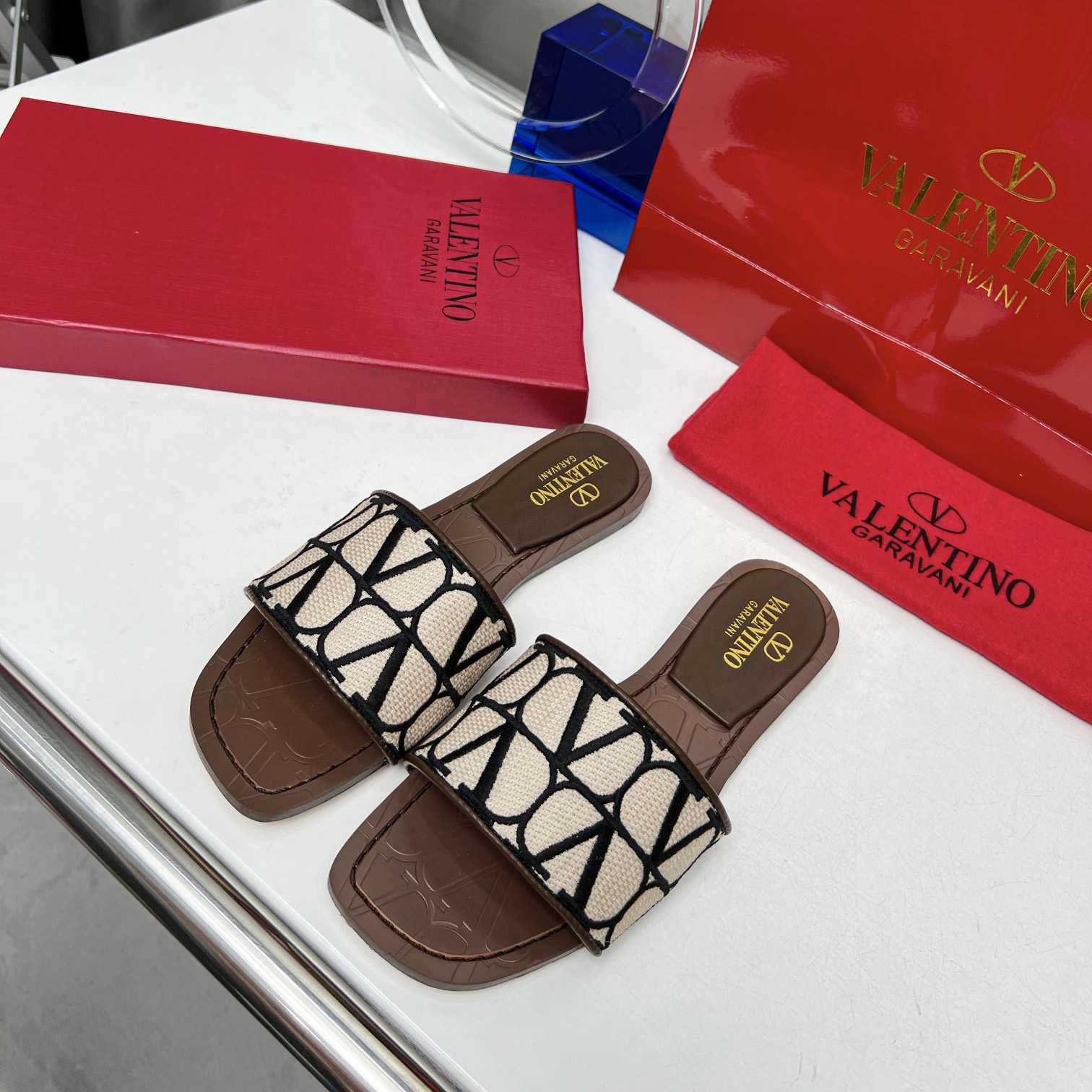 Valenti Toile Iconographe Slide Sandal  - PerfectKickZ