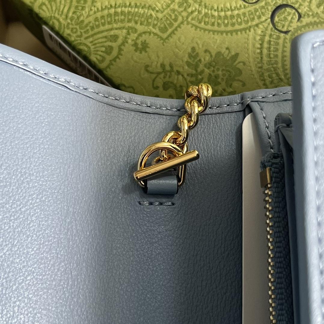 Gucci Blondie Continental Chain Wallet(21x10.5cm) - PerfectKickZ