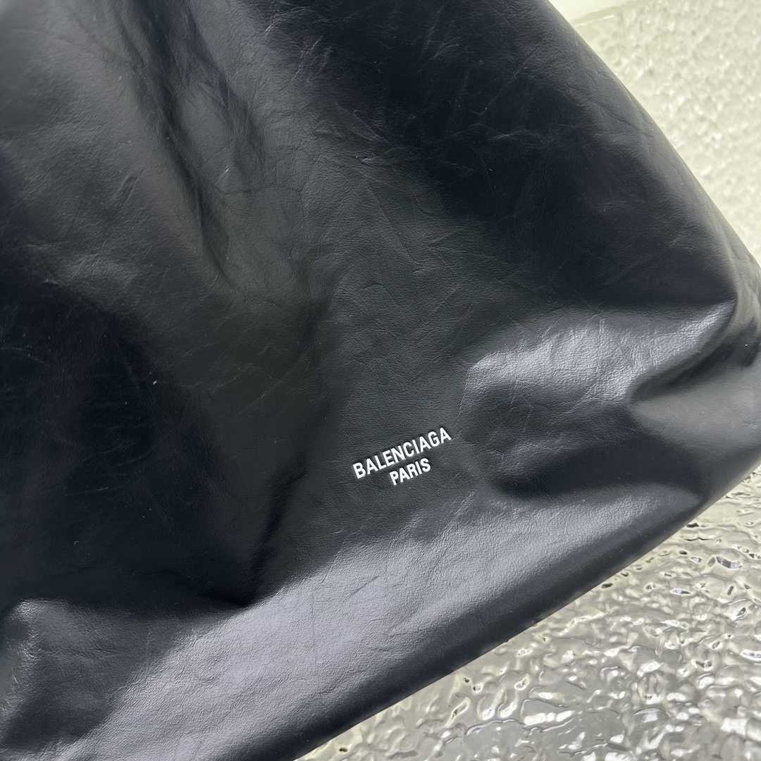 Balenciaga Women's Crush Medium Tote Bag In Black - PerfectKickZ
