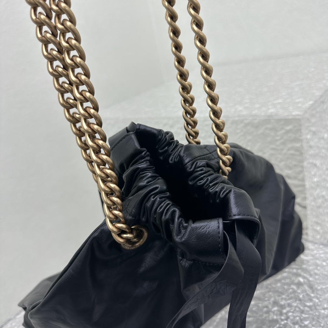 Balenciaga Women's Crush Medium Tote Bag In Black - PerfectKickZ