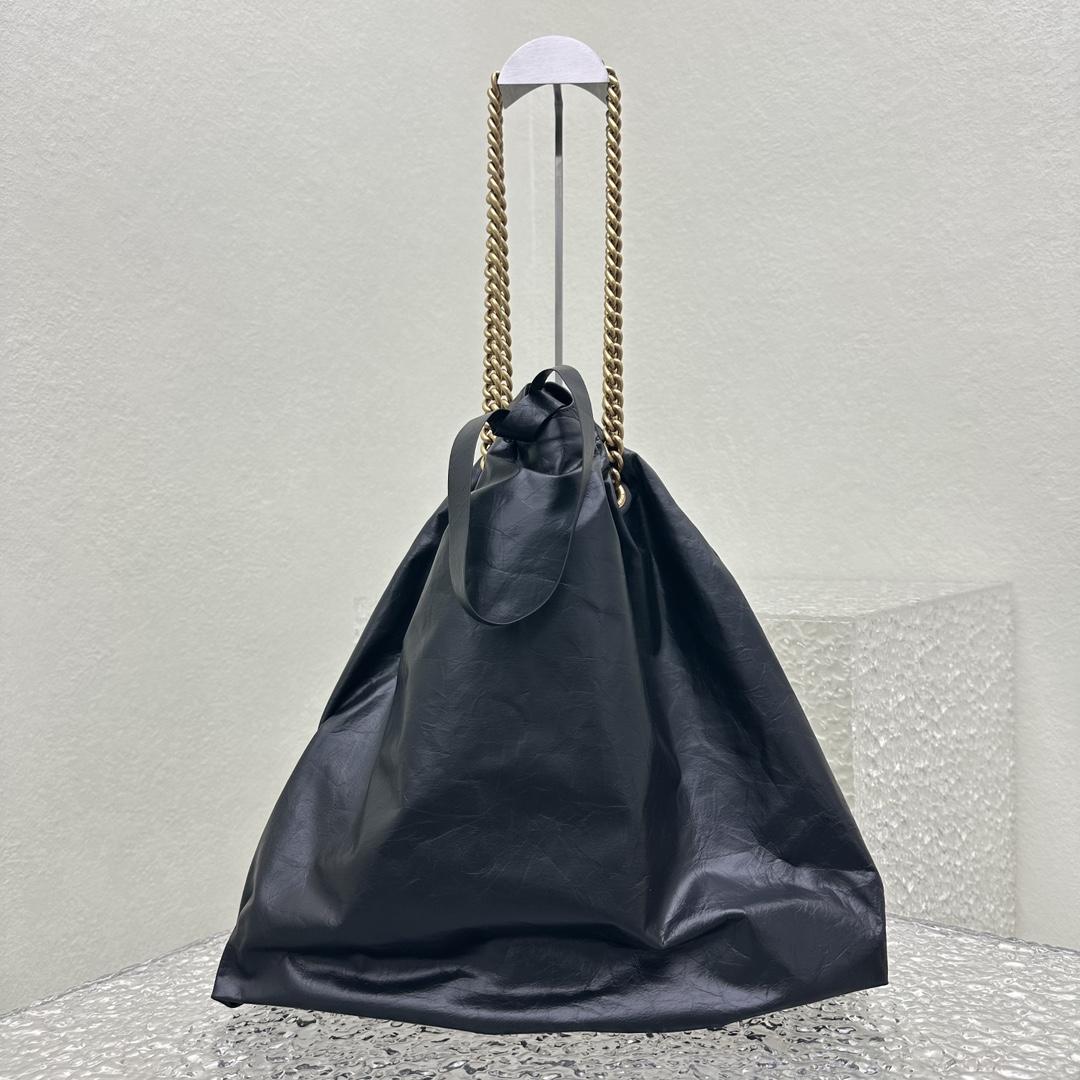 Balenciaga Women's Crush Medium Tote Bag In Black - PerfectKickZ