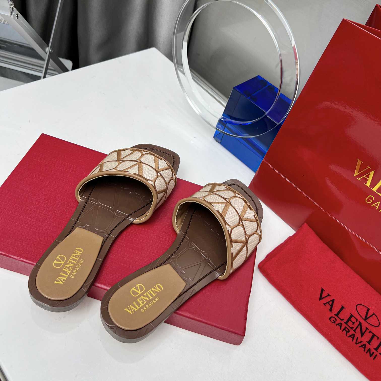 Valenti Toile Iconographe Slide Sandal  - PerfectKickZ