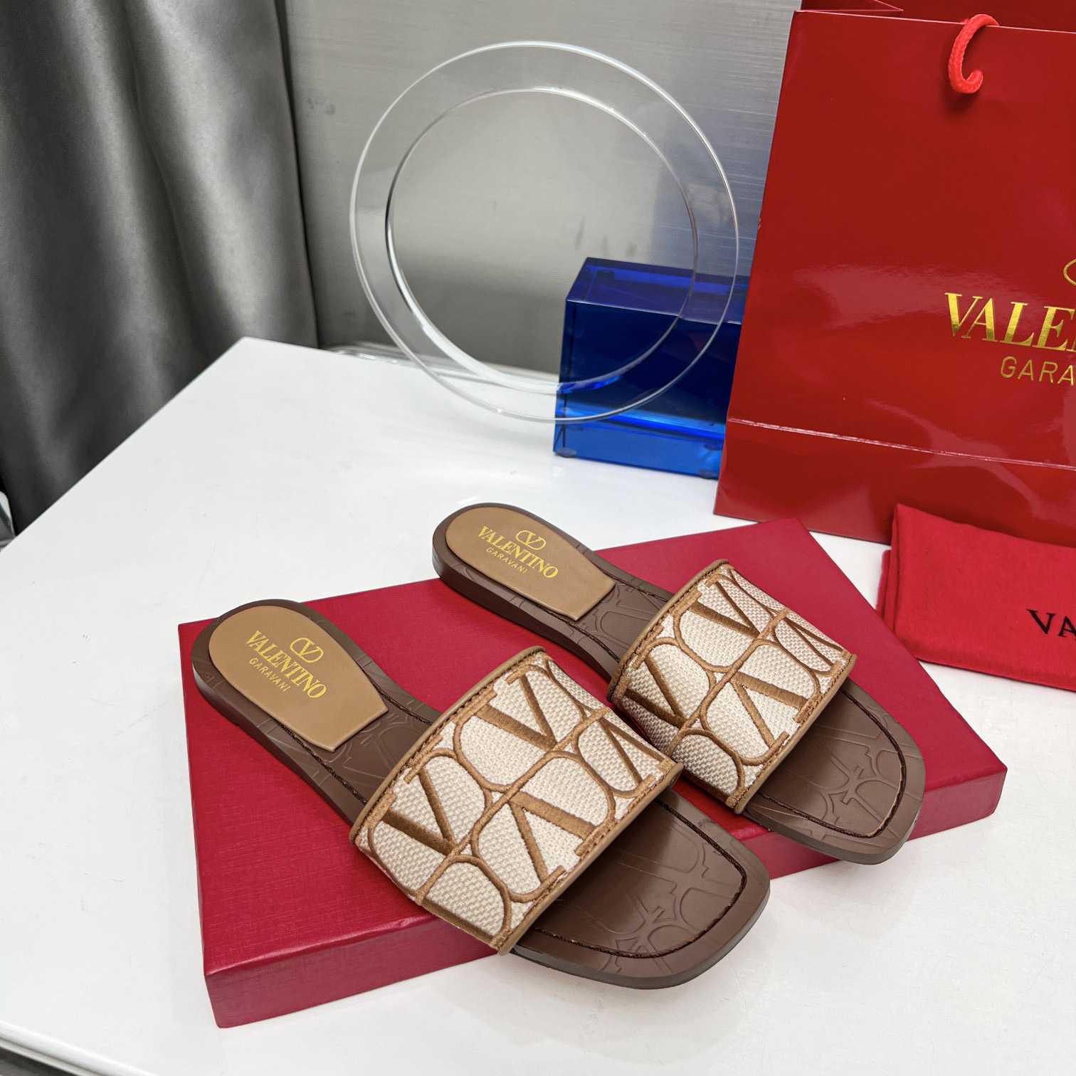 Valenti Toile Iconographe Slide Sandal  - PerfectKickZ