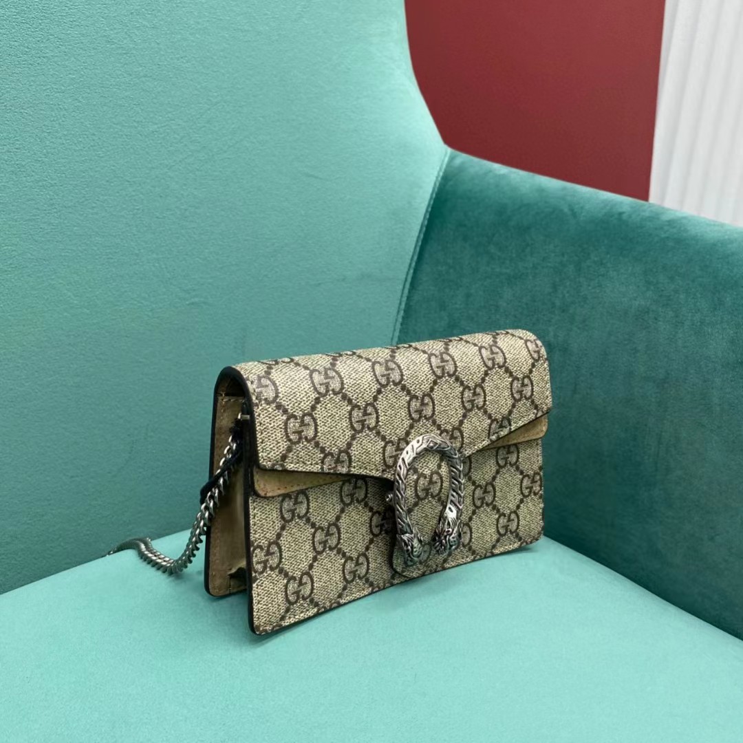 Gucci Dionysus GG Supreme Super Mini Bag(16.5-10-4cm)   476432 - PerfectKickZ
