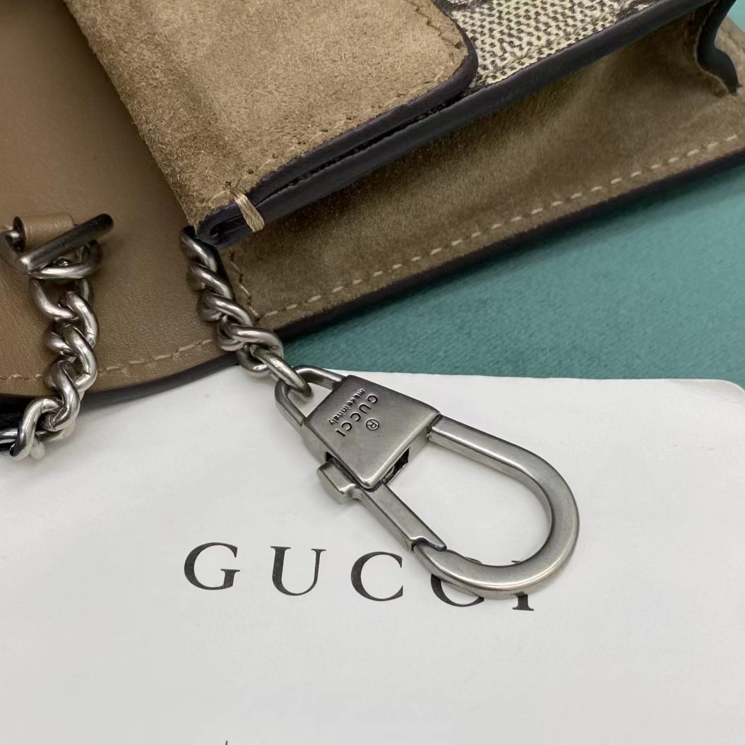 Gucci Dionysus GG Supreme Super Mini Bag(16.5-10-4cm)   476432 - PerfectKickZ