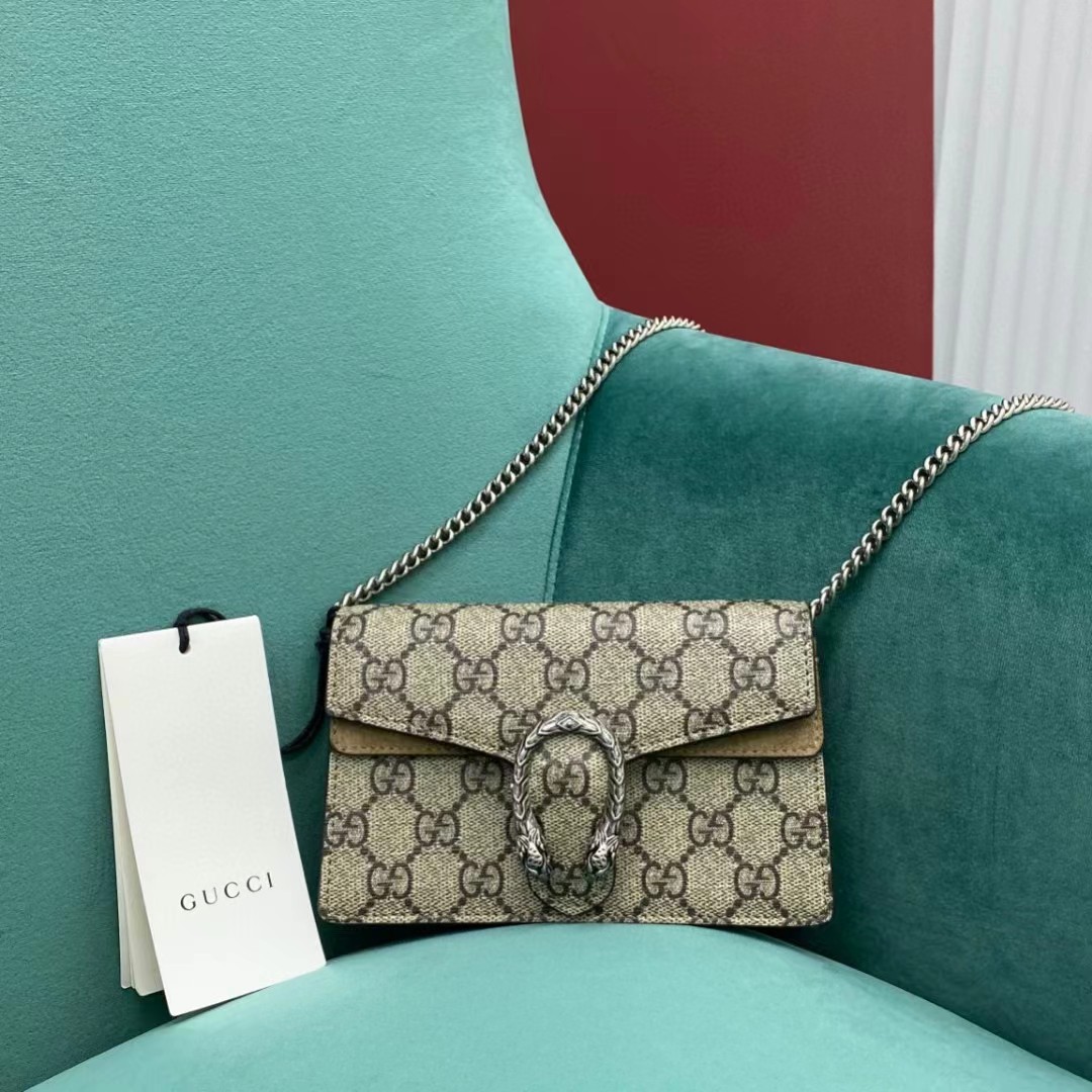 Gucci Dionysus GG Supreme Super Mini Bag(16.5-10-4cm)   476432 - PerfectKickZ
