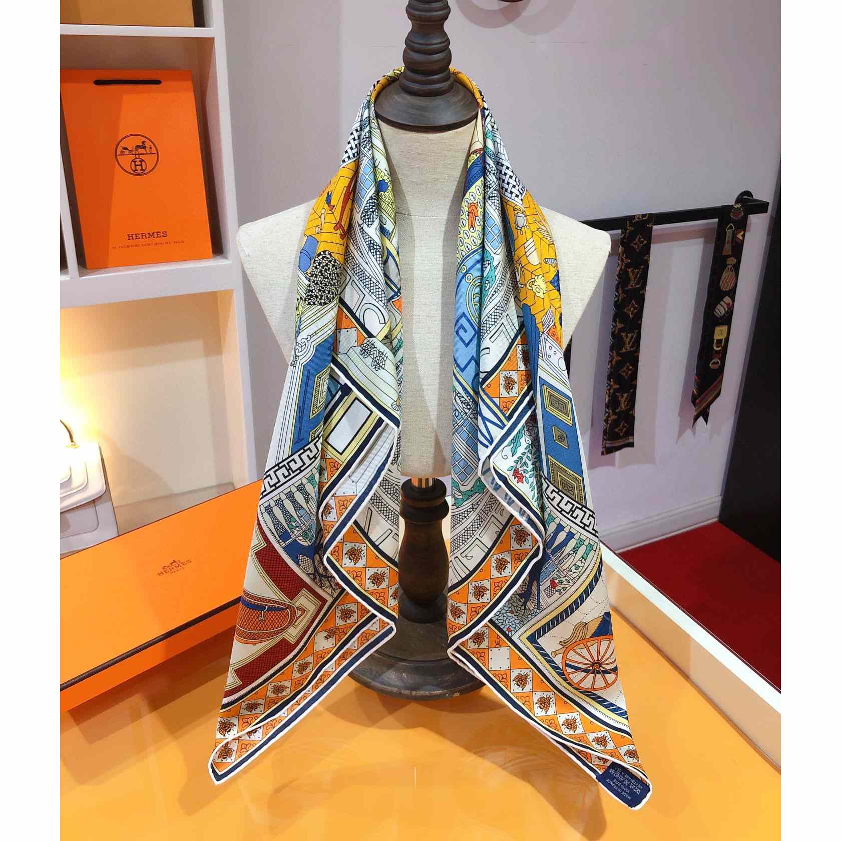Hermes Objets De Curiosite Scarf 90 - PerfectKickZ