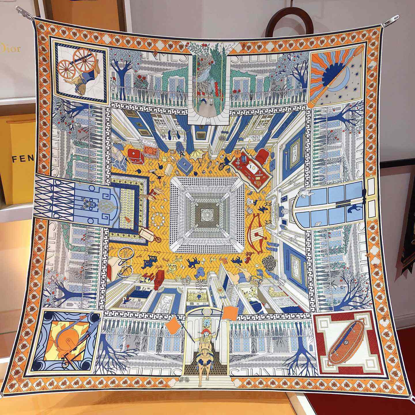 Hermes Objets De Curiosite Scarf 90 - PerfectKickZ