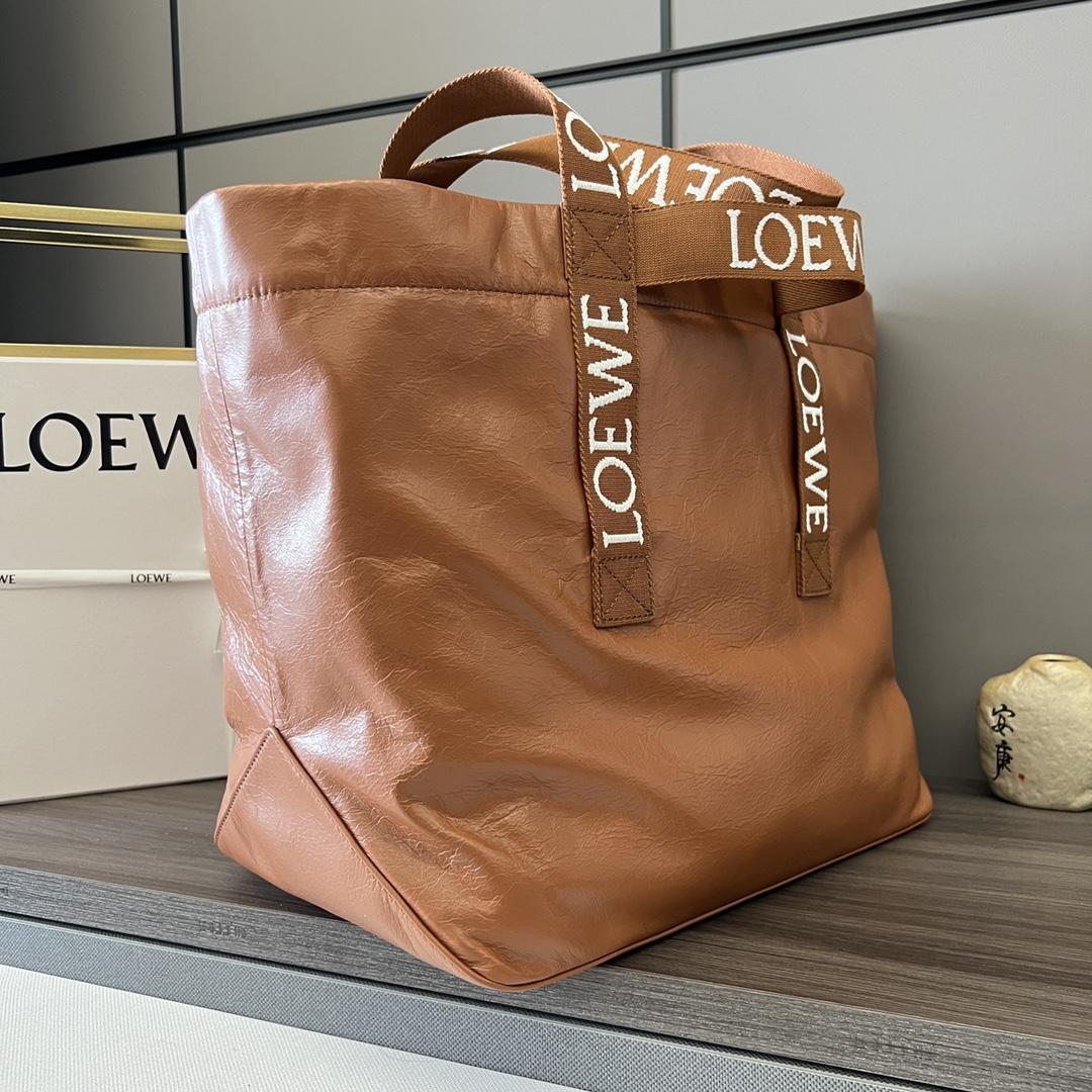 Loewe Fold Shopper In Paper Calfskin - PerfectKickZ