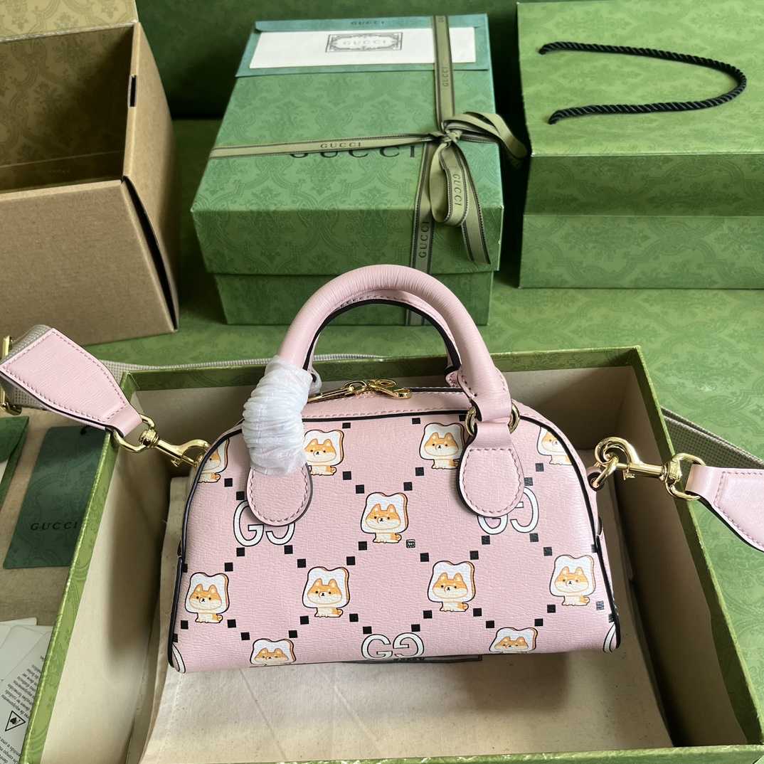 Gucci Ophidia GG Animal Print Mini Bag(21-12-10cm) - PerfectKickZ