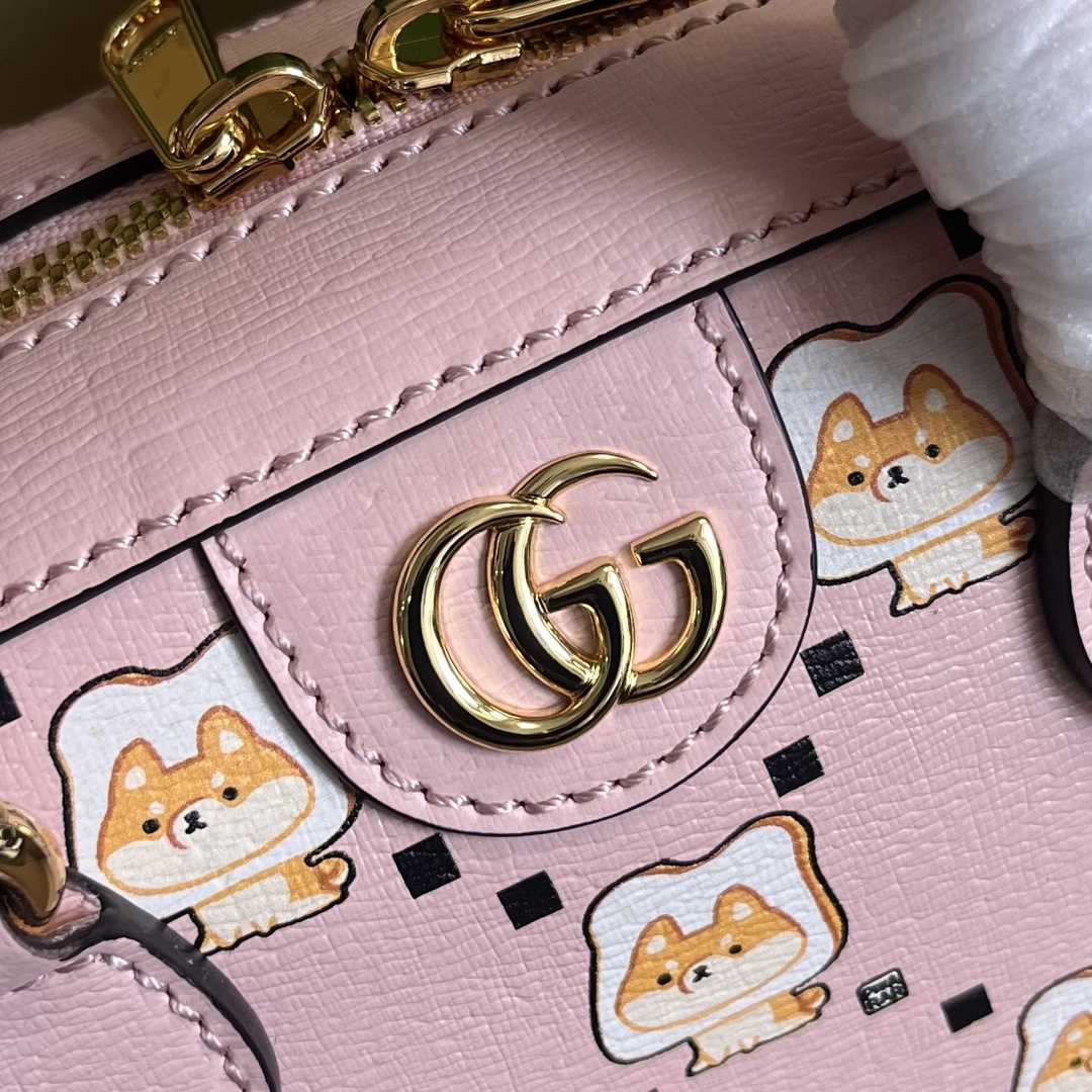 Gucci Ophidia GG Animal Print Mini Bag(21-12-10cm) - PerfectKickZ