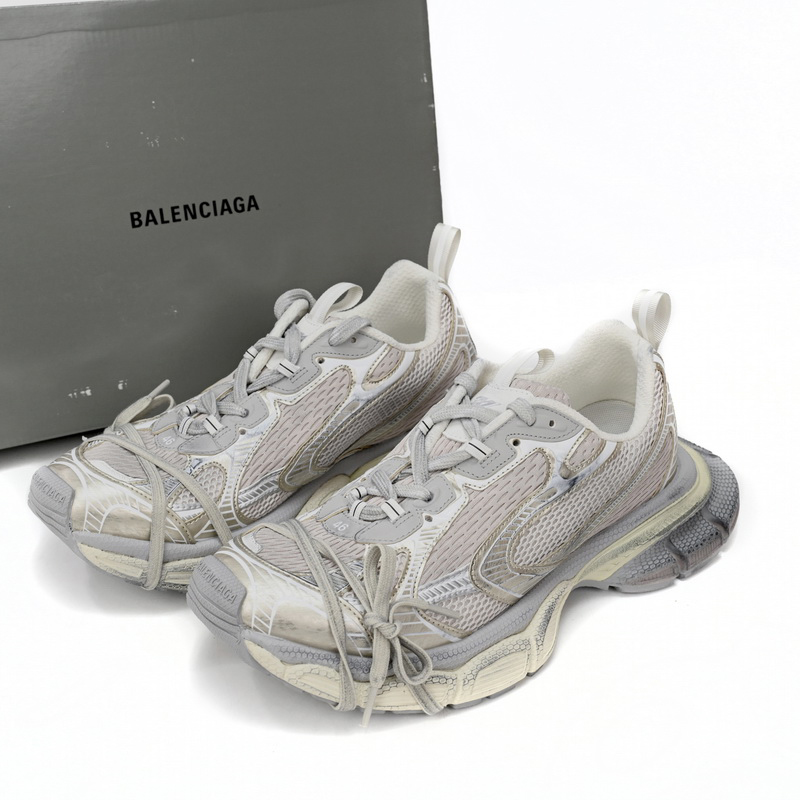 Balenciaga 3XL Sneaker In Light Beige Mesh And Polyurethane - PerfectKickZ