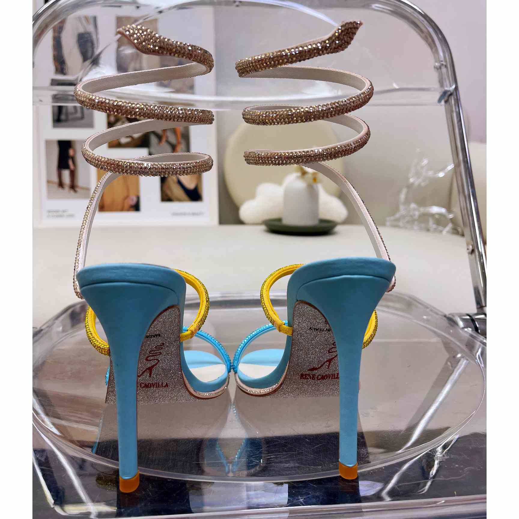 Rene Caovilla Cleo Crystal Sandal - 