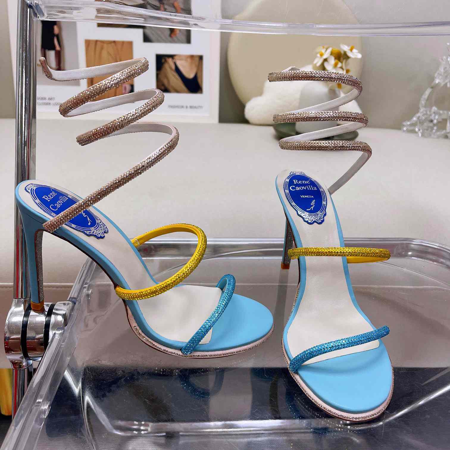 Rene Caovilla Cleo Crystal Sandal - PerfectKickZ