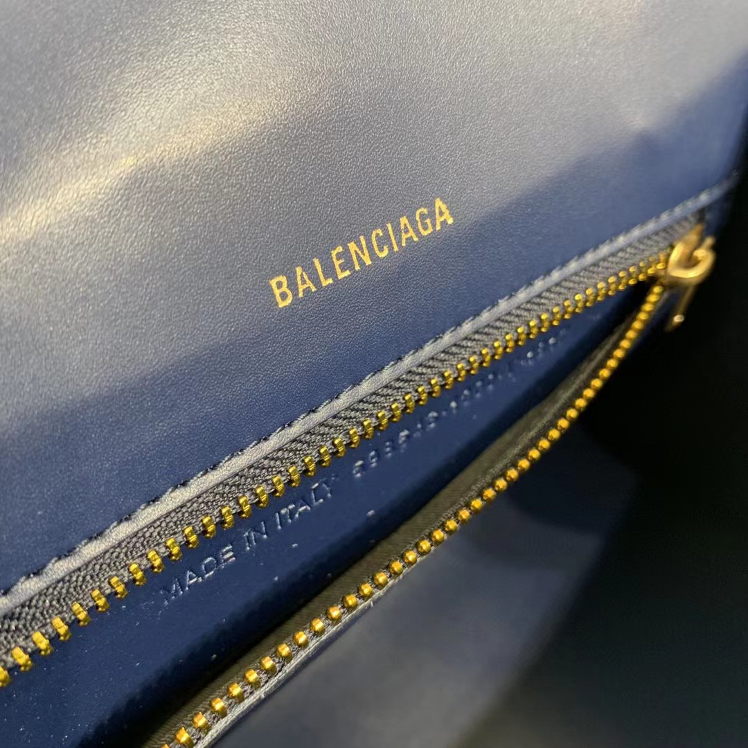 Balenciaga Small Hourglass Crocodile Effect Bag(23-15-10cm) - PerfectKickZ