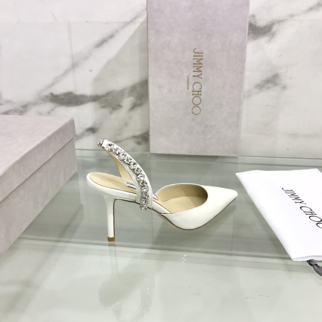 Jimmy Choo Bing 100 Patent Leather Mules - PerfectKickZ