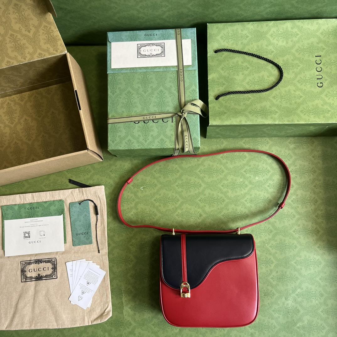 Gucci Equestrian Inspired Shoulder Bag(21-20-7cm)   - PerfectKickZ