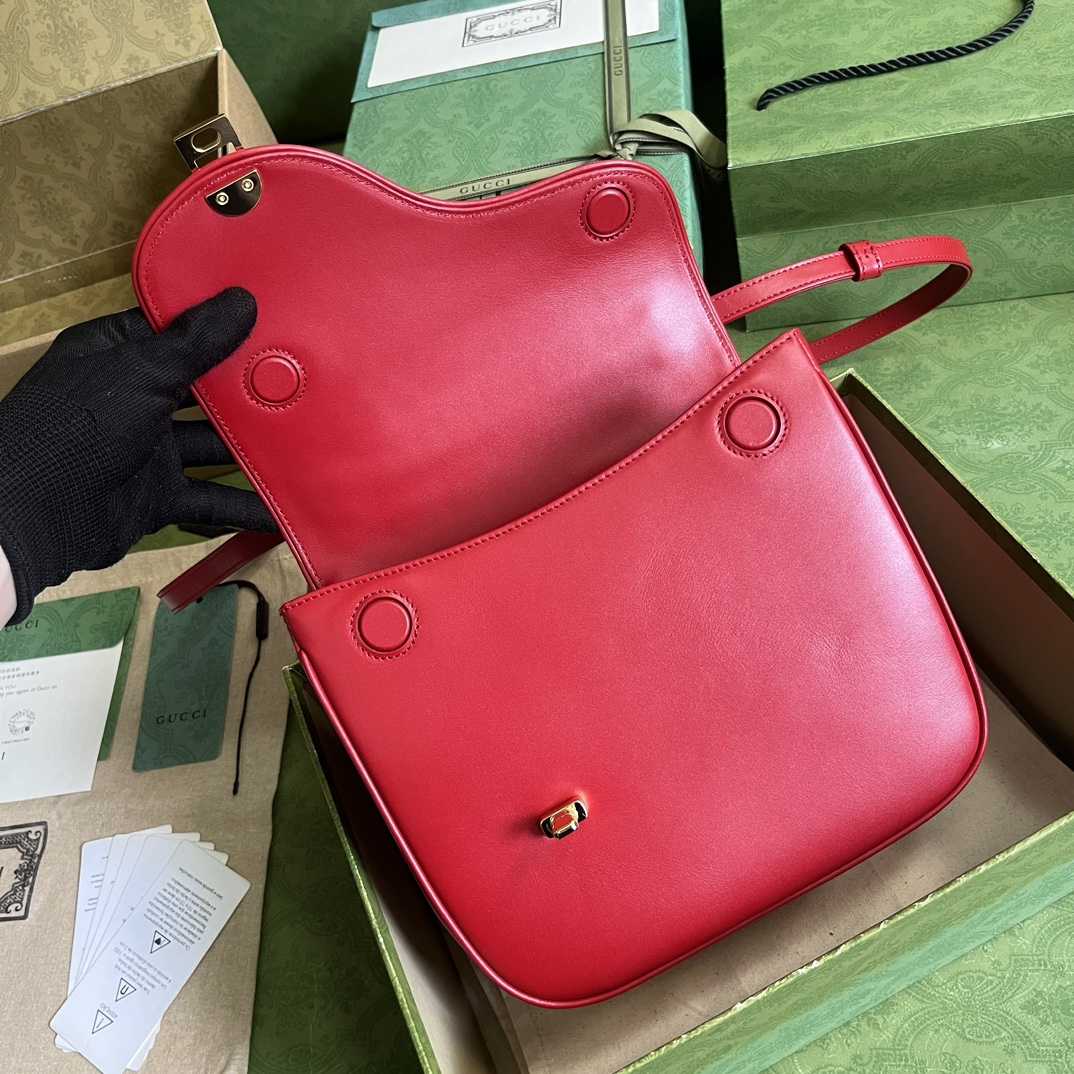 Gucci Equestrian Inspired Shoulder Bag(21-20-7cm)   - PerfectKickZ