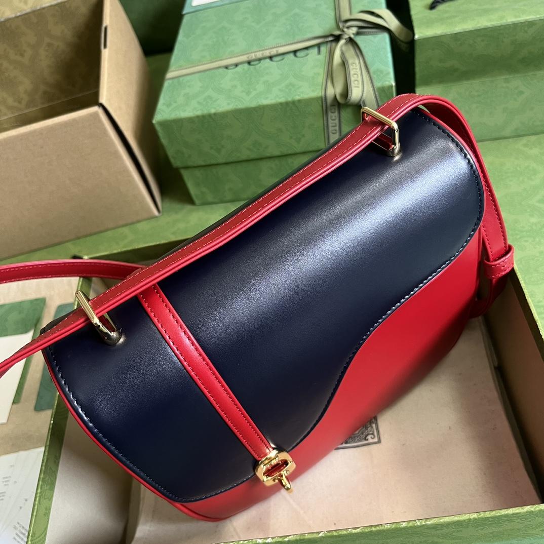 Gucci Equestrian Inspired Shoulder Bag(21-20-7cm)   - PerfectKickZ