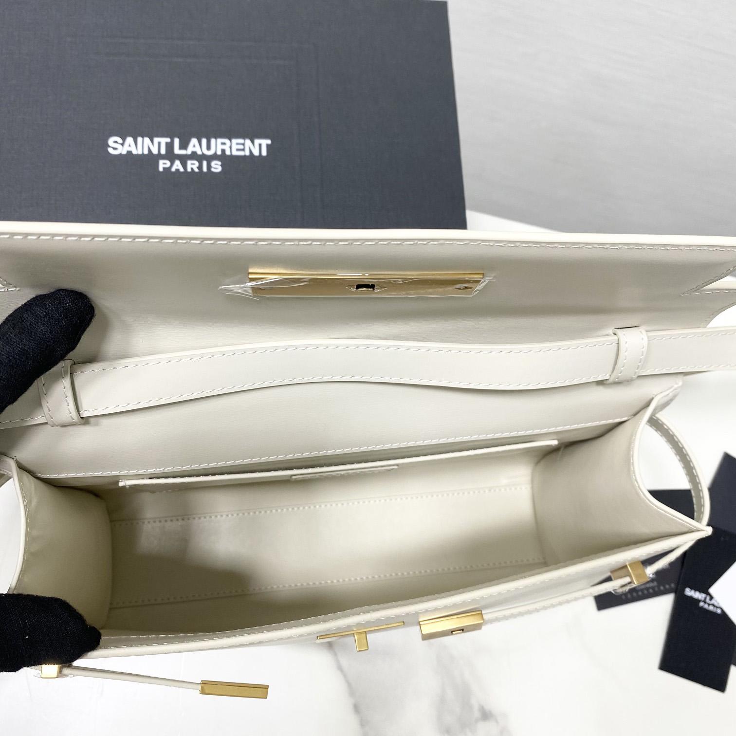 Saint Laurent Manhattan Shoulder Bag In Box Saint Laurent Leather - PerfectKickZ