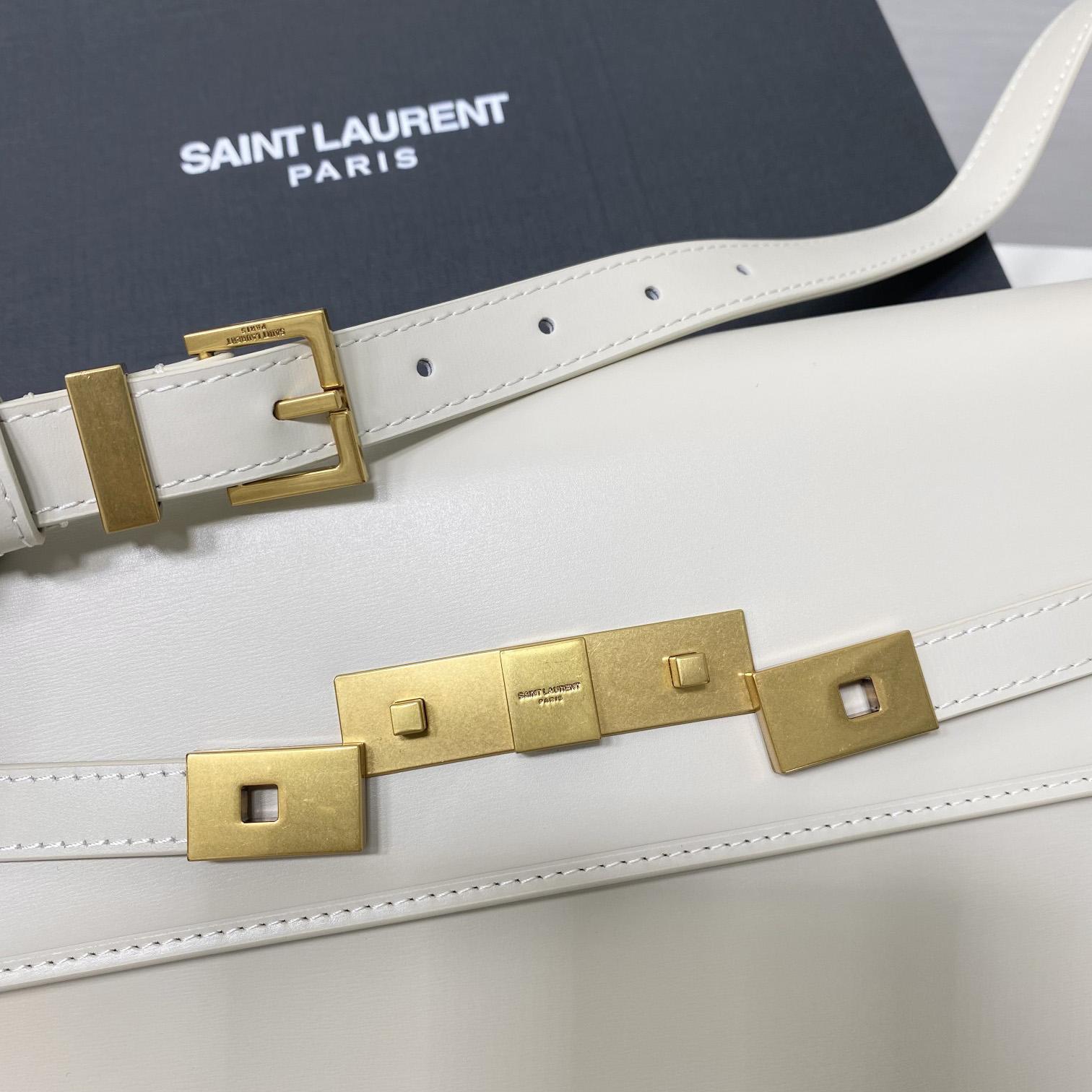 Saint Laurent Manhattan Shoulder Bag In Box Saint Laurent Leather - 
