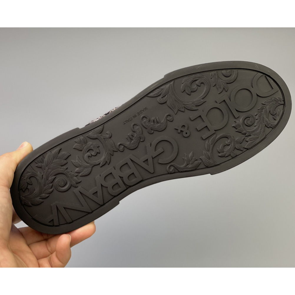 Dolce & Gabbana Calfskin Nappa Portofino Sneakers With Crown Patch - PerfectKickZ
