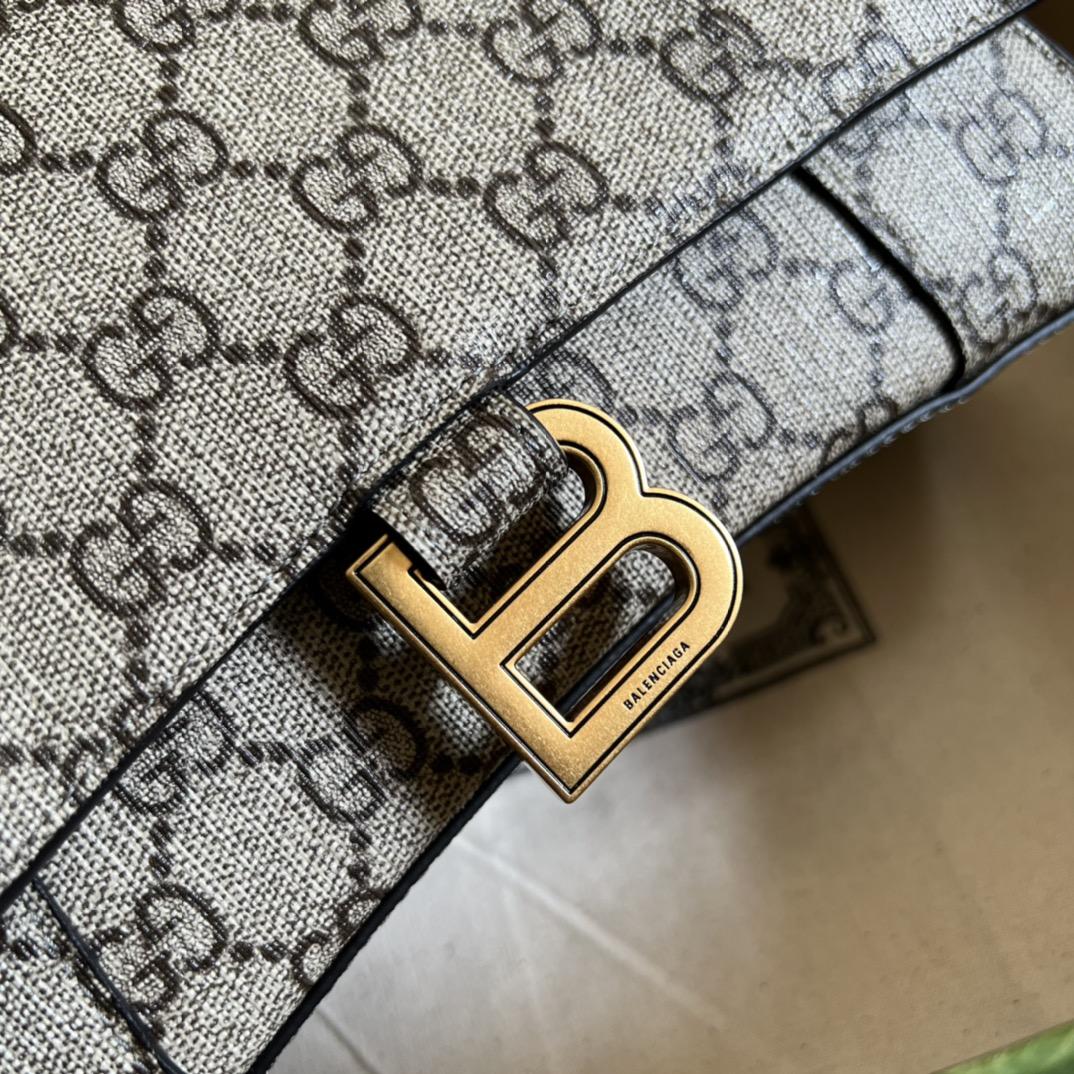 Gucci X Balenciaga The Hacker Project Small Hourglass Bag(22.5-14.5-10cm) - 