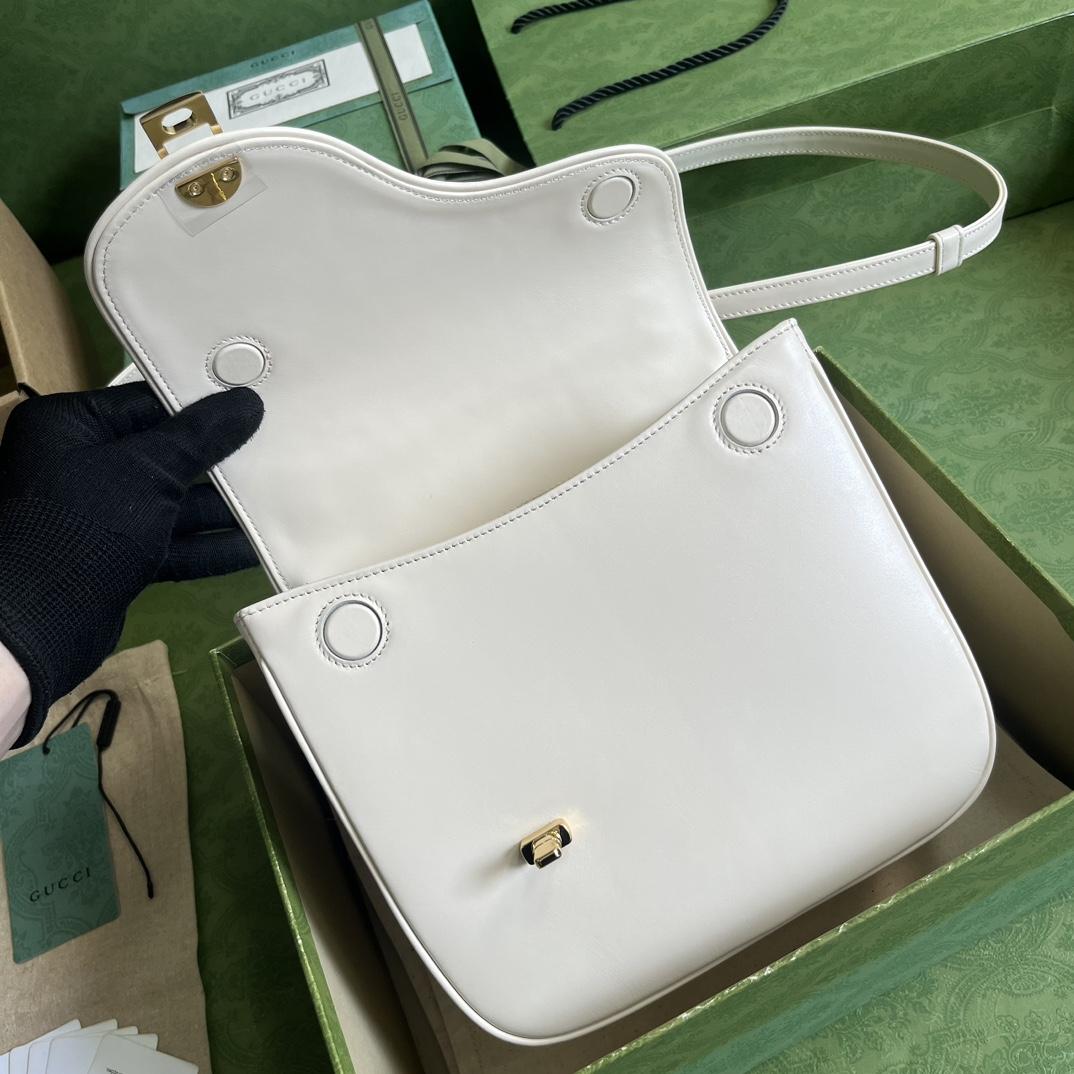 Gucci Equestrian Inspired Shoulder Bag(21-20-7cm)   - PerfectKickZ