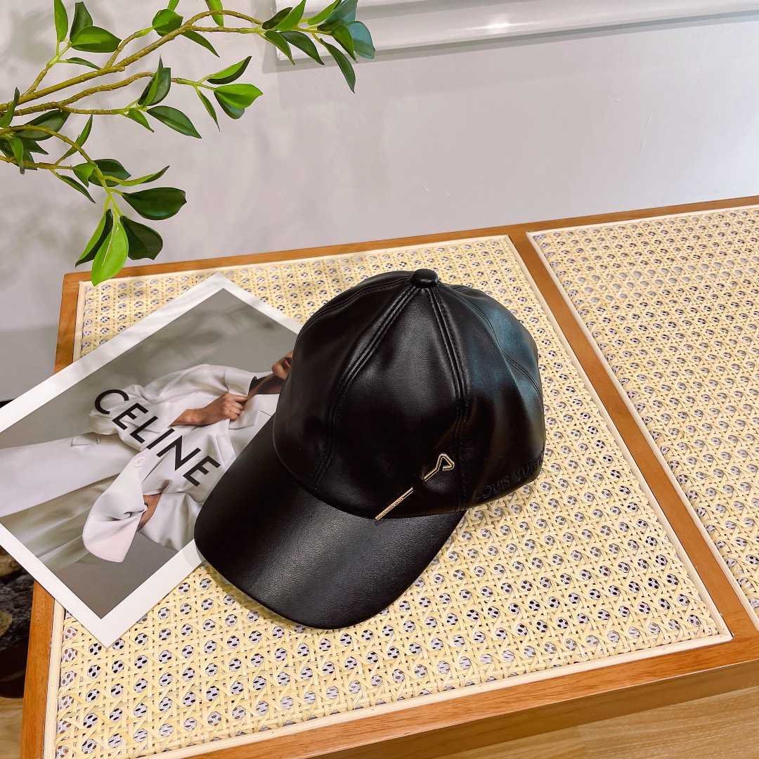 Louis Vuitton LV Pin Leather Cap    - PerfectKickZ