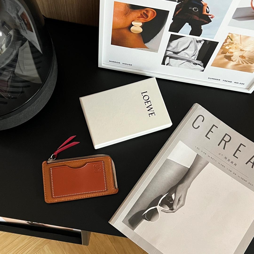 Loewe Coin Cardholder In Soft Grained Calfskin - PerfectKickZ