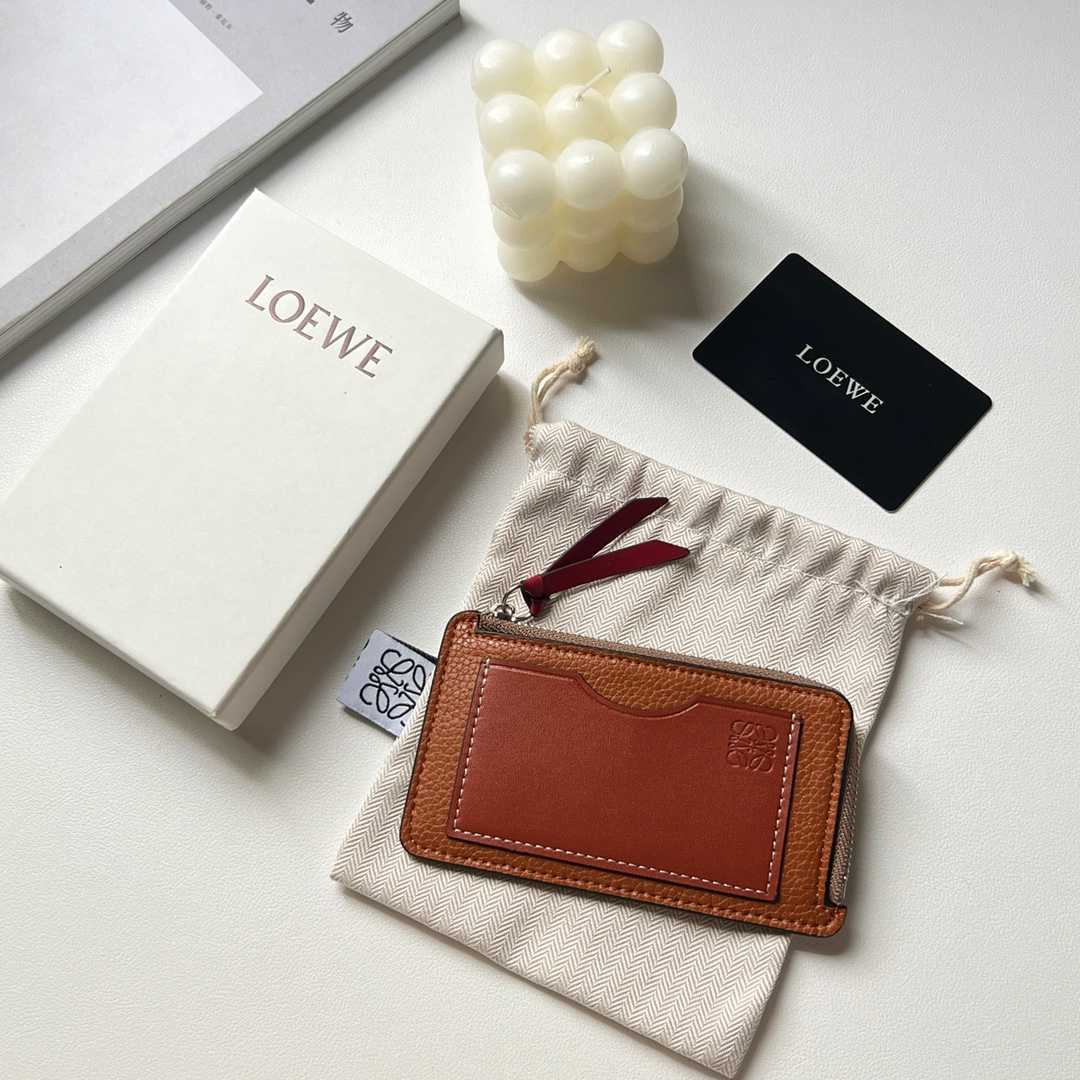 Loewe Coin Cardholder In Soft Grained Calfskin - PerfectKickZ
