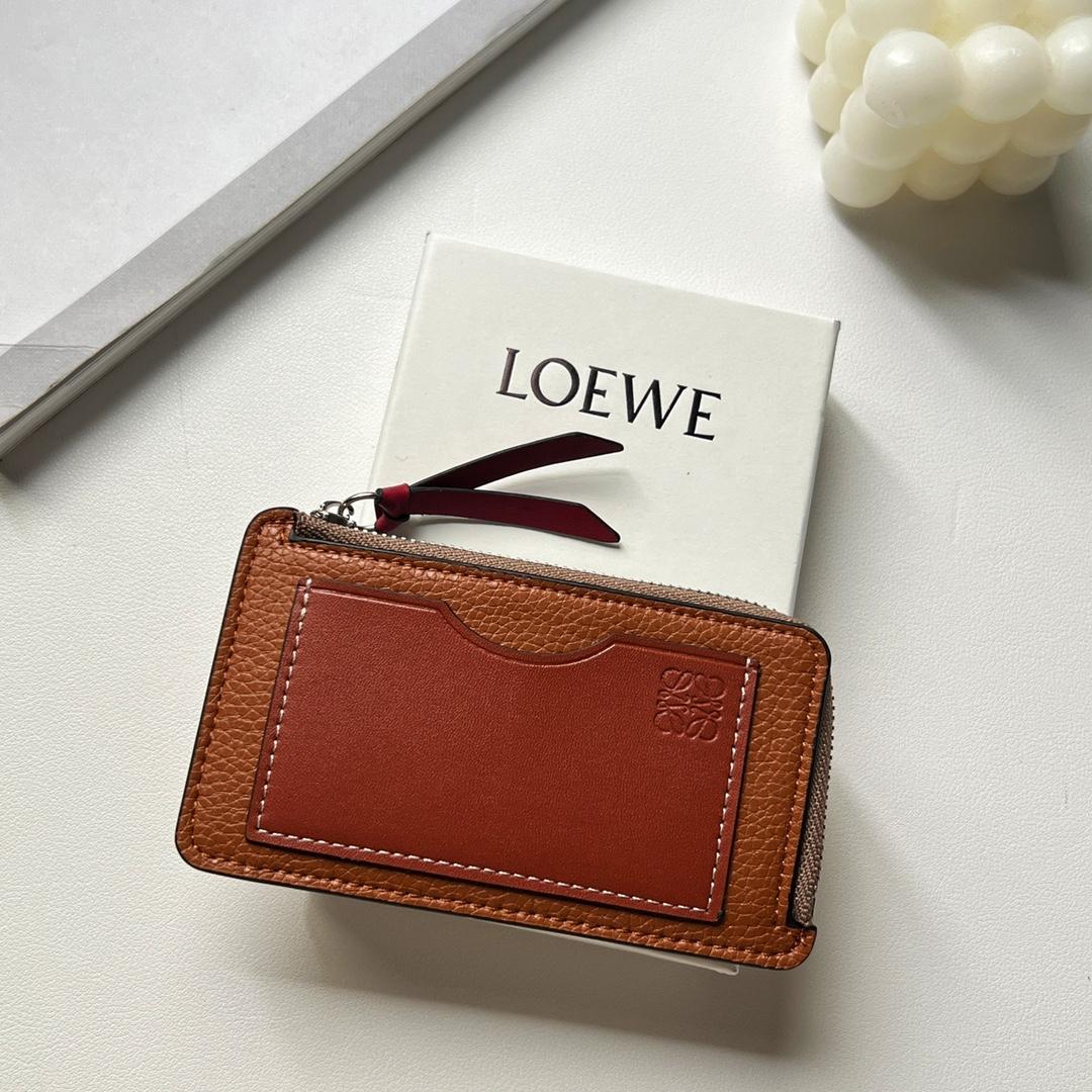 Loewe Coin Cardholder In Soft Grained Calfskin - PerfectKickZ