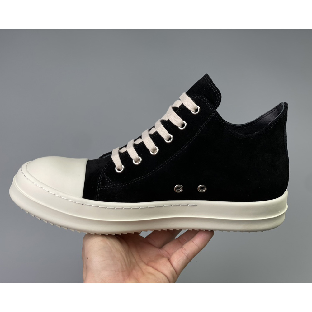 Rick Owens  Leather Low Sneakers - PerfectKickZ