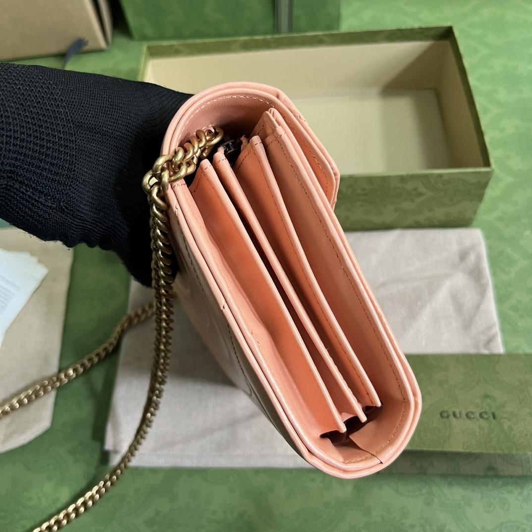 Gucci GG Marmont Matelassé Mini Bag(20-13-6cm)   - PerfectKickZ