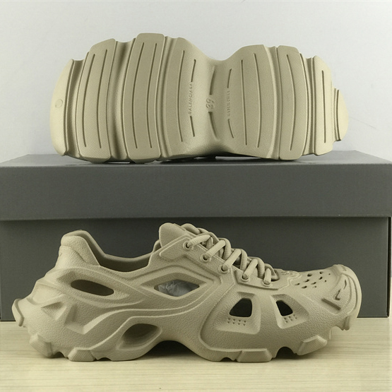 Balenciaga HD Lace-Up Sneaker In Nude - PerfectKickZ