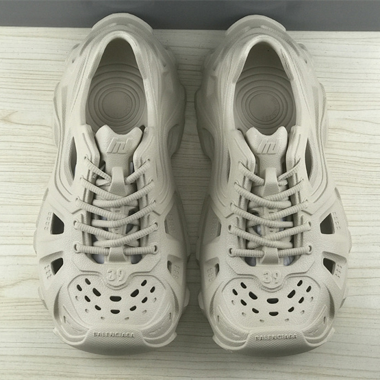 Balenciaga HD Lace-Up Sneaker In Nude - PerfectKickZ