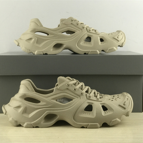 Balenciaga HD Lace-Up Sneaker In Nude - PerfectKickZ