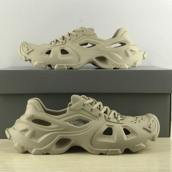Balenciaga HD Lace-Up Sneaker In Nude - PerfectKickZ