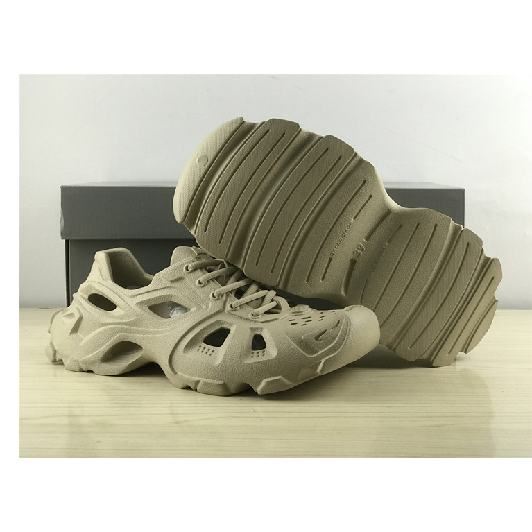 Balenciaga HD Lace-Up Sneaker In Nude - PerfectKickZ