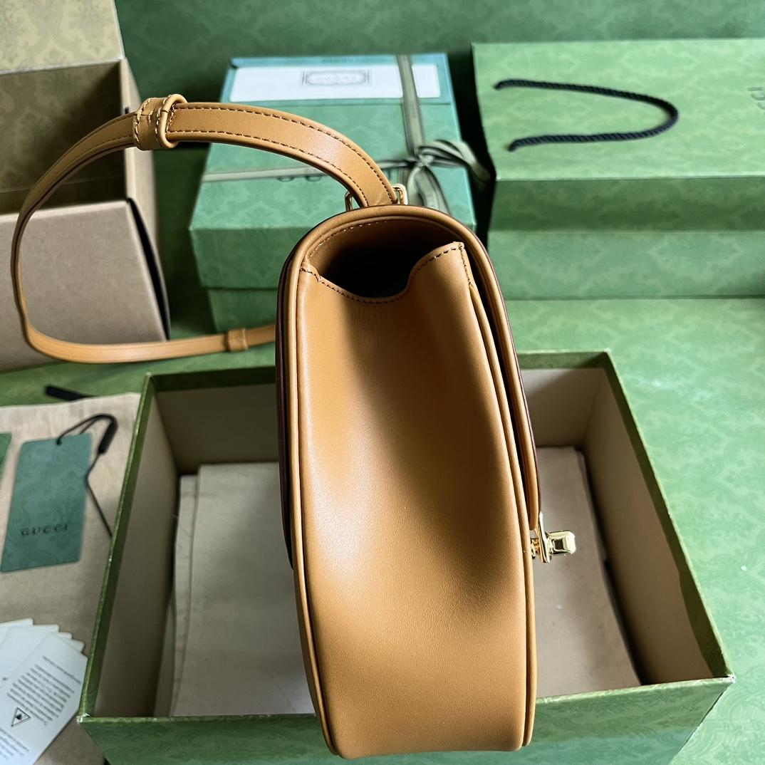 Gucci Equestrian Inspired Shoulder Bag(21-20-7cm)   - PerfectKickZ