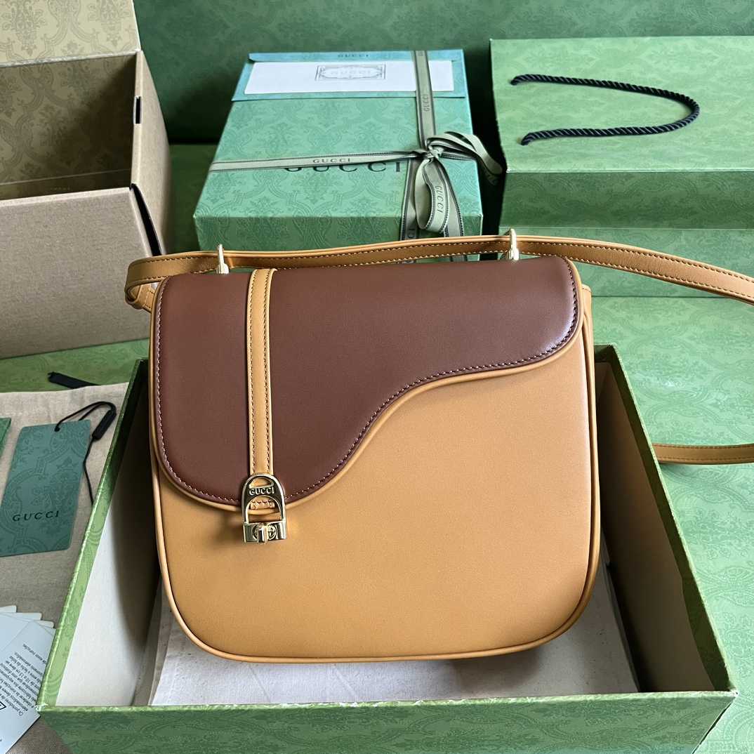 Gucci Equestrian Inspired Shoulder Bag(21-20-7cm)   - PerfectKickZ