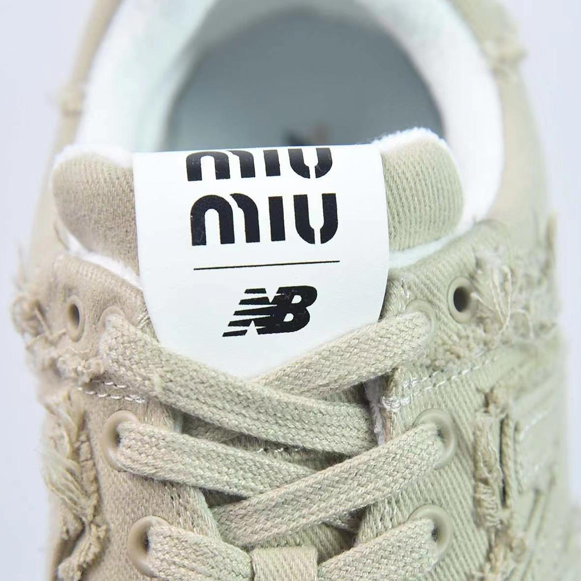 New Balance 574 x Miu Women's Miu Denim Sneakers - PerfectKickZ