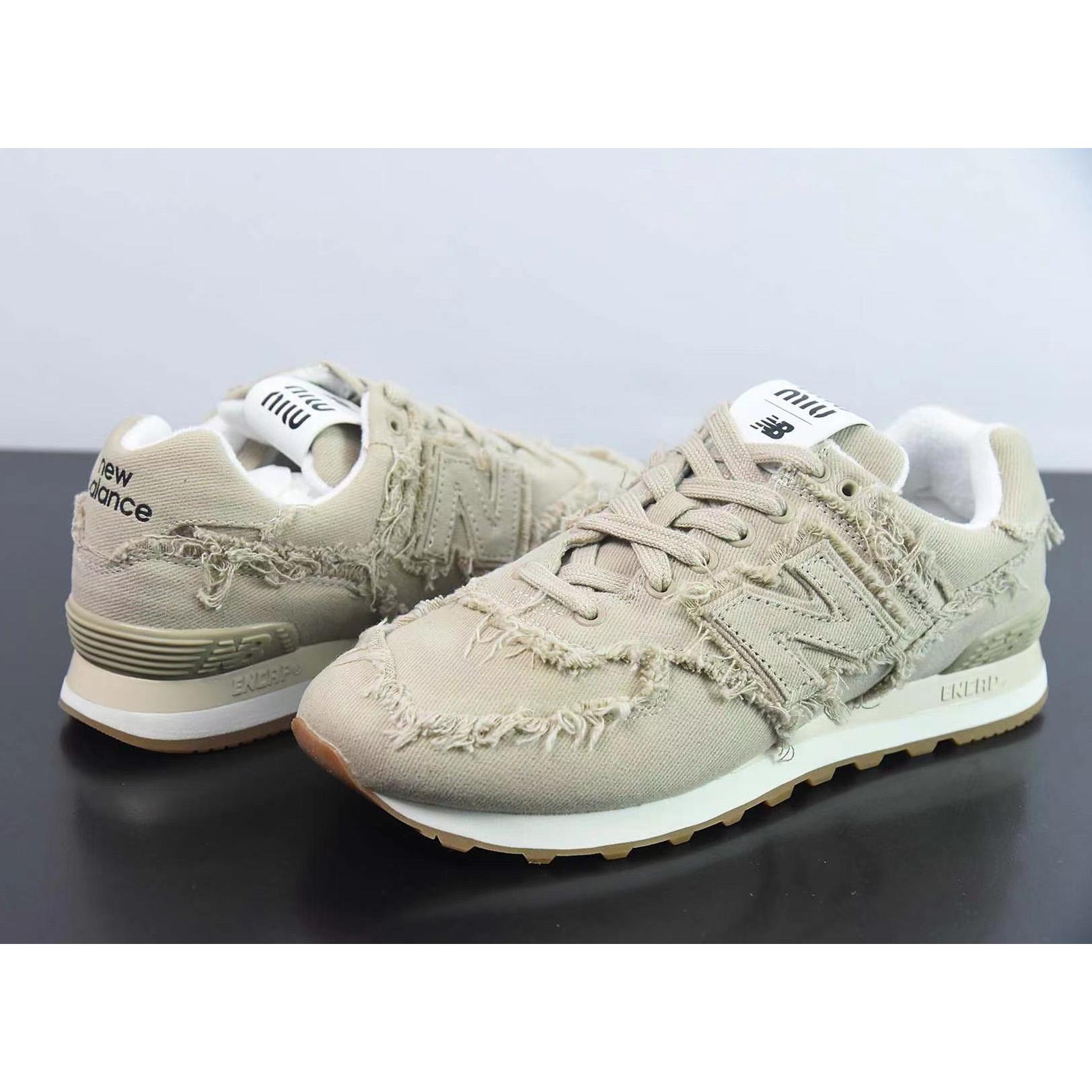 New Balance 574 x Miu Women's Miu Denim Sneakers - PerfectKickZ