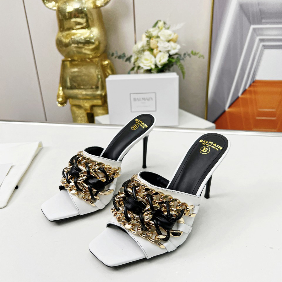 Balmain Chain-link Detail 95mm Pumps - 