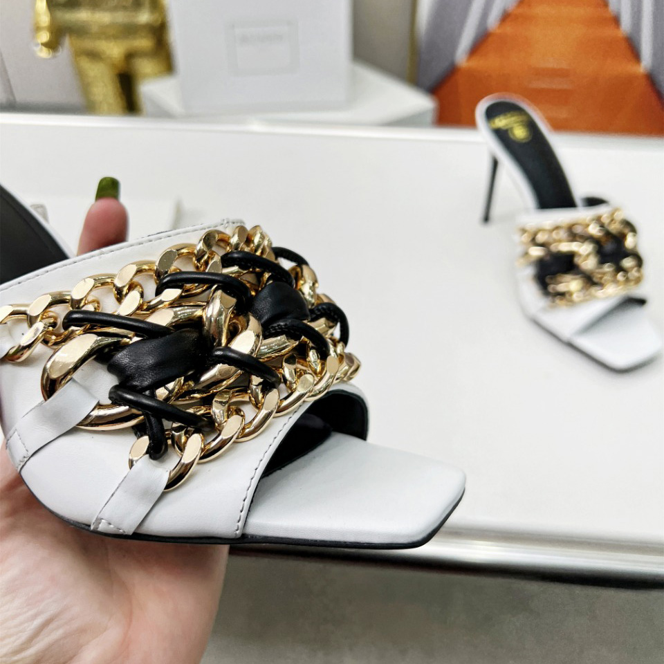 Balmain Chain-link Detail 95mm Pumps - PerfectKickZ