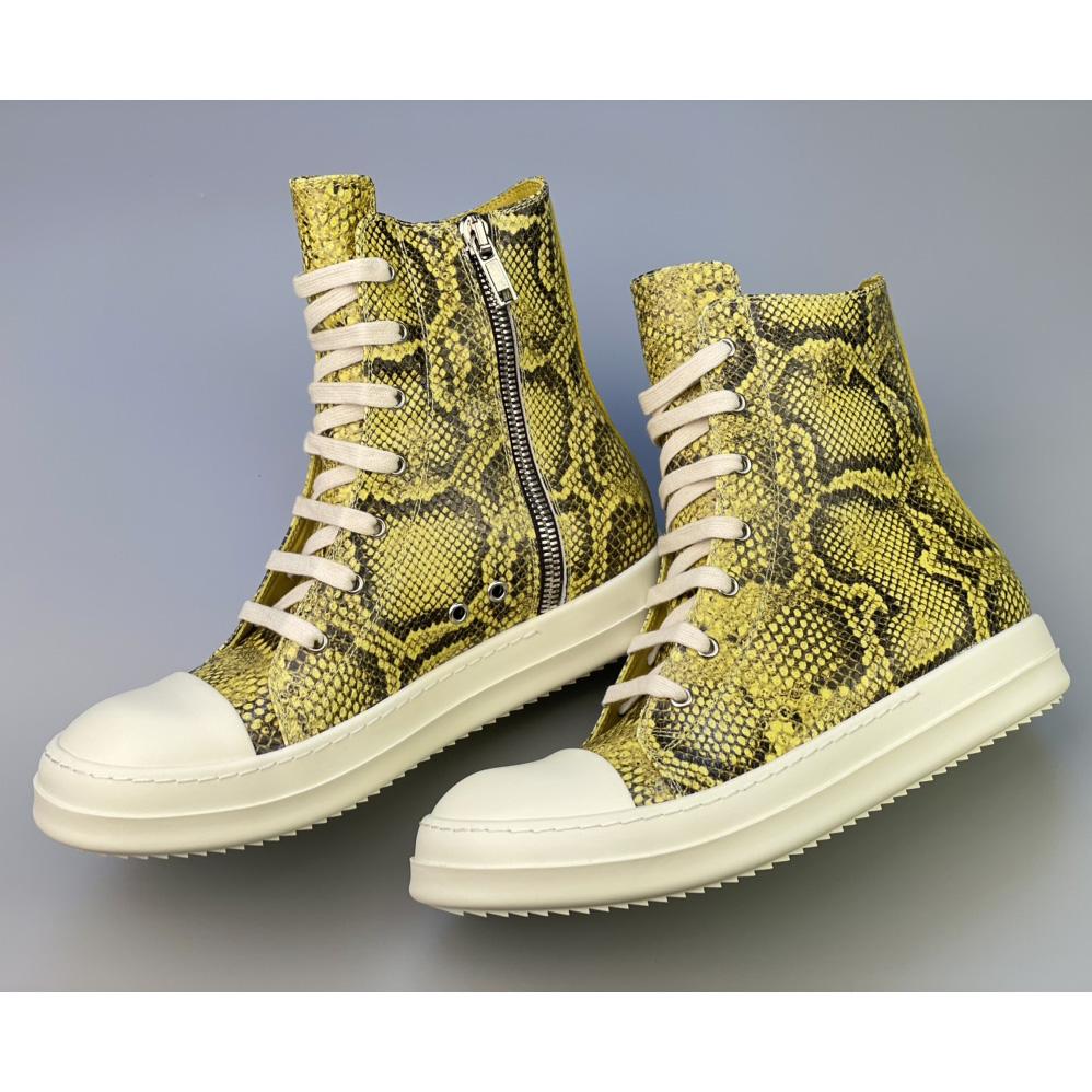 Rick Owens Python Leather Sneakers - PerfectKickZ